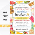 teacher appreciation week invitation